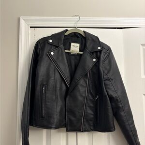 Abercrombie & Fitch Black Leather Jacket